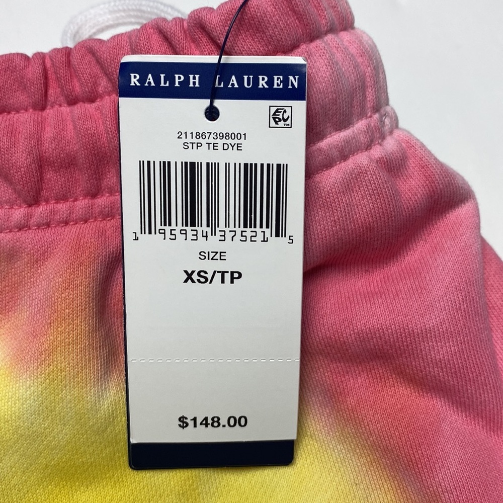 Polo Ralph Lauren Tie Dye Jogger Sweatpants Women's XS French Terry Gym Pants - Picture 6 of 12